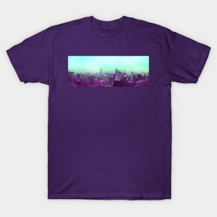 Dreamy Bokeh NYC Manhattan Skyline T-Shirt